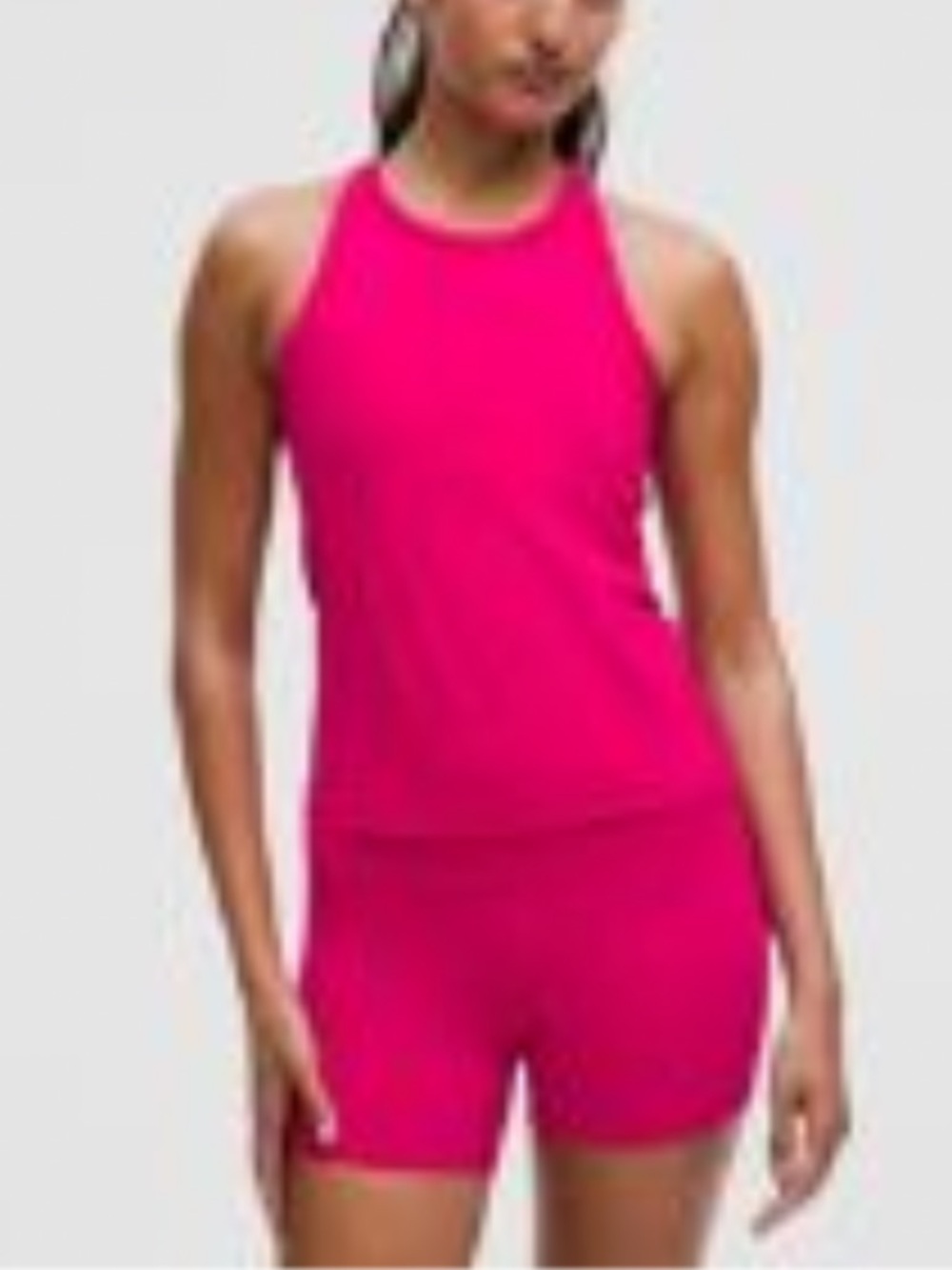 lululemon athletica Bright Fuchsia Tank & Short Set